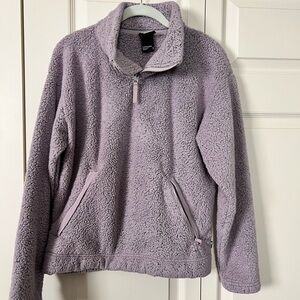 The North Face Heathered Mauve Fleece Pullover